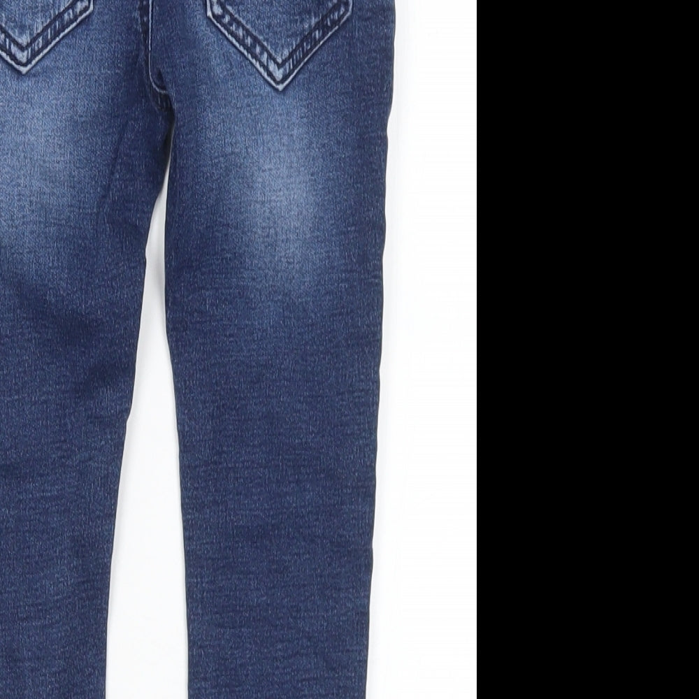 NEXT Boys Blue  Cotton Skinny Jeans Size 5 Years  Regular Drawstring