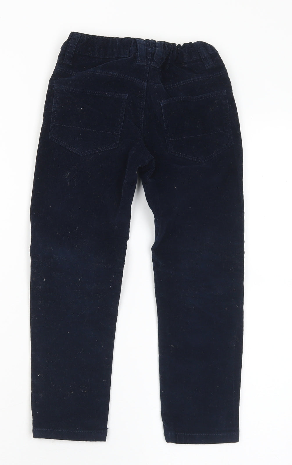 Dunnes Stores Boys Blue  Cotton Chino Trousers Size 5 Years  Regular Button