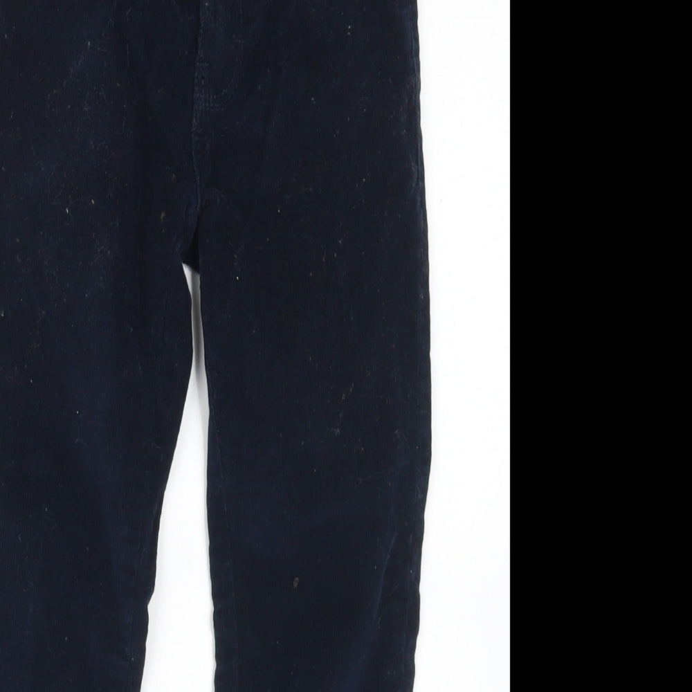 Dunnes Stores Boys Blue  Cotton Chino Trousers Size 5 Years  Regular Button