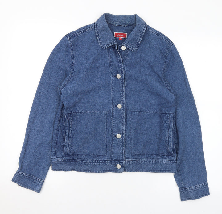 Vacknox Womens Blue   Jacket  Size XS  Button