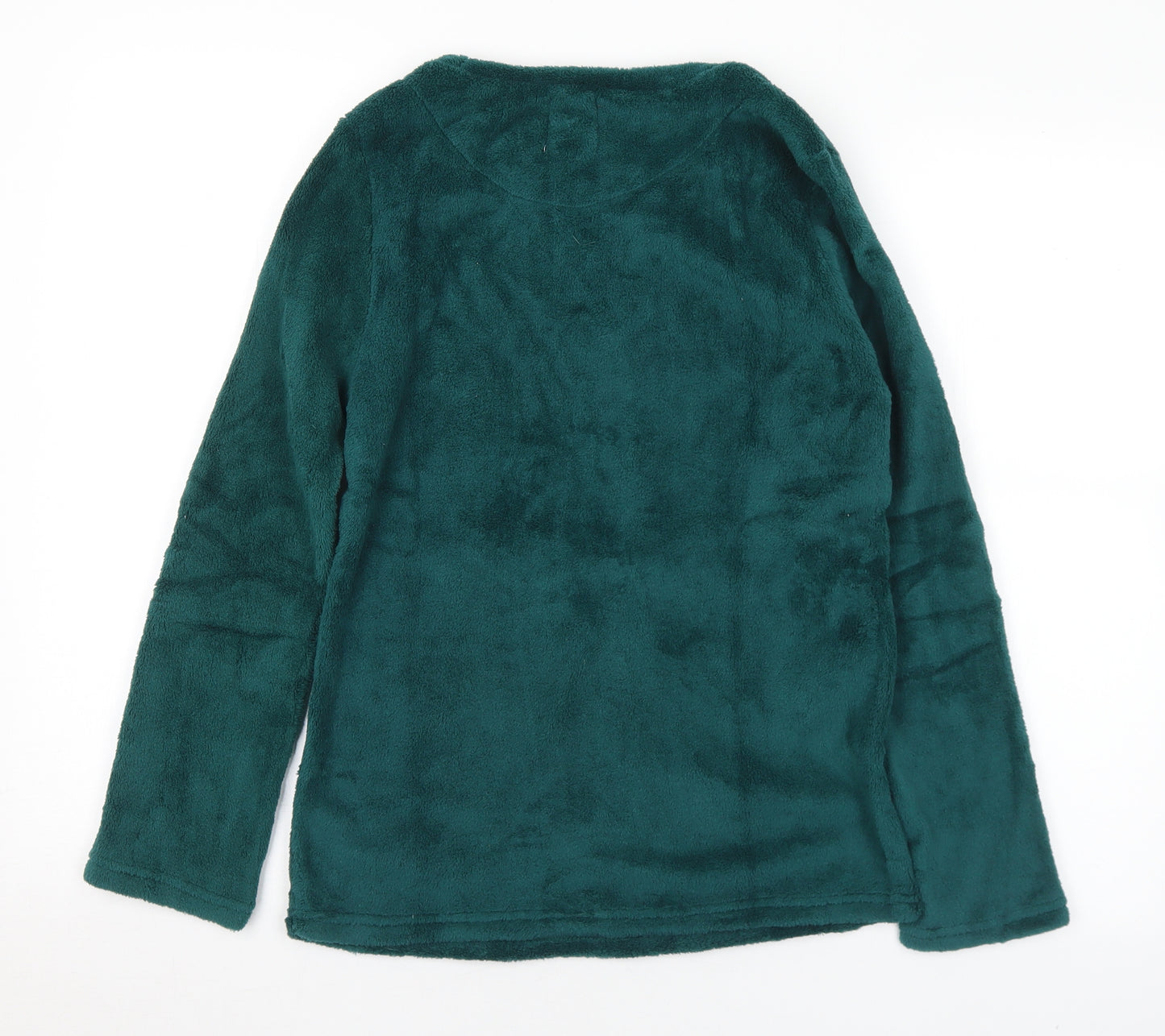Primark Womens Green Solid Polyester Top Pyjama Top Size 4   - 4-6 Chipmonks