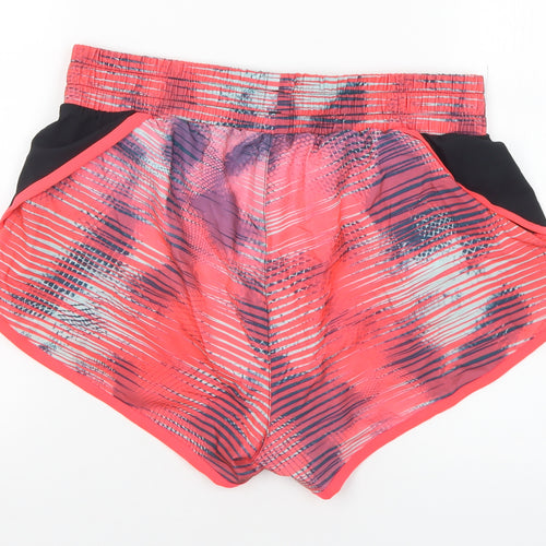 Under Amour Womens Multicoloured Geometric Polyester Hot Pants Shorts Size S L3 in Regular  - Swim Shorts
