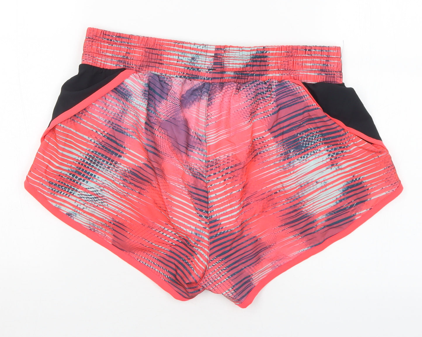 Under Amour Womens Multicoloured Geometric Polyester Hot Pants Shorts Size S L3 in Regular  - Swim Shorts