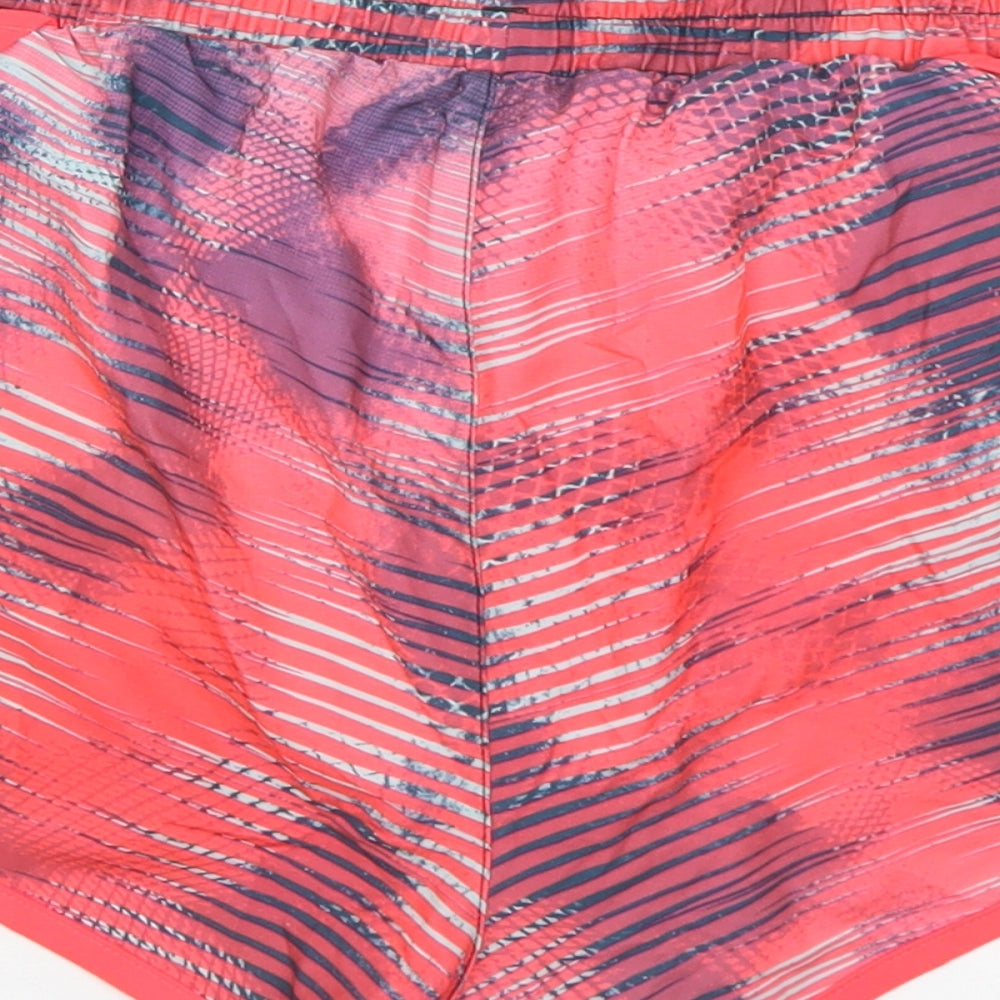 Under Amour Womens Multicoloured Geometric Polyester Hot Pants Shorts Size S L3 in Regular  - Swim Shorts