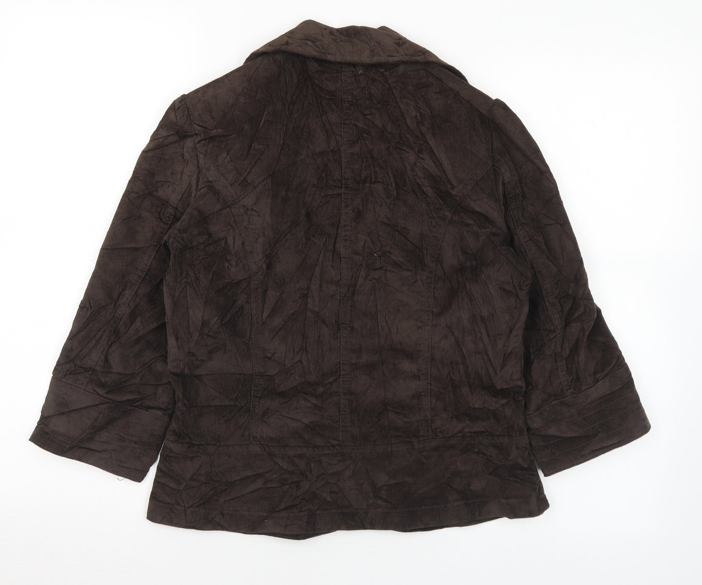 Marks and Spencer Womens Brown   Jacket  Size 10  Button