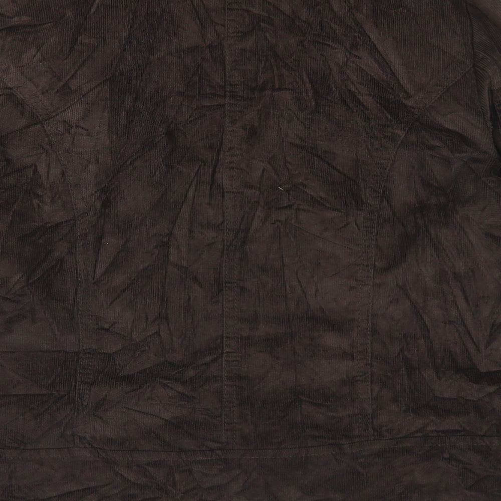 Marks and Spencer Womens Brown   Jacket  Size 10  Button