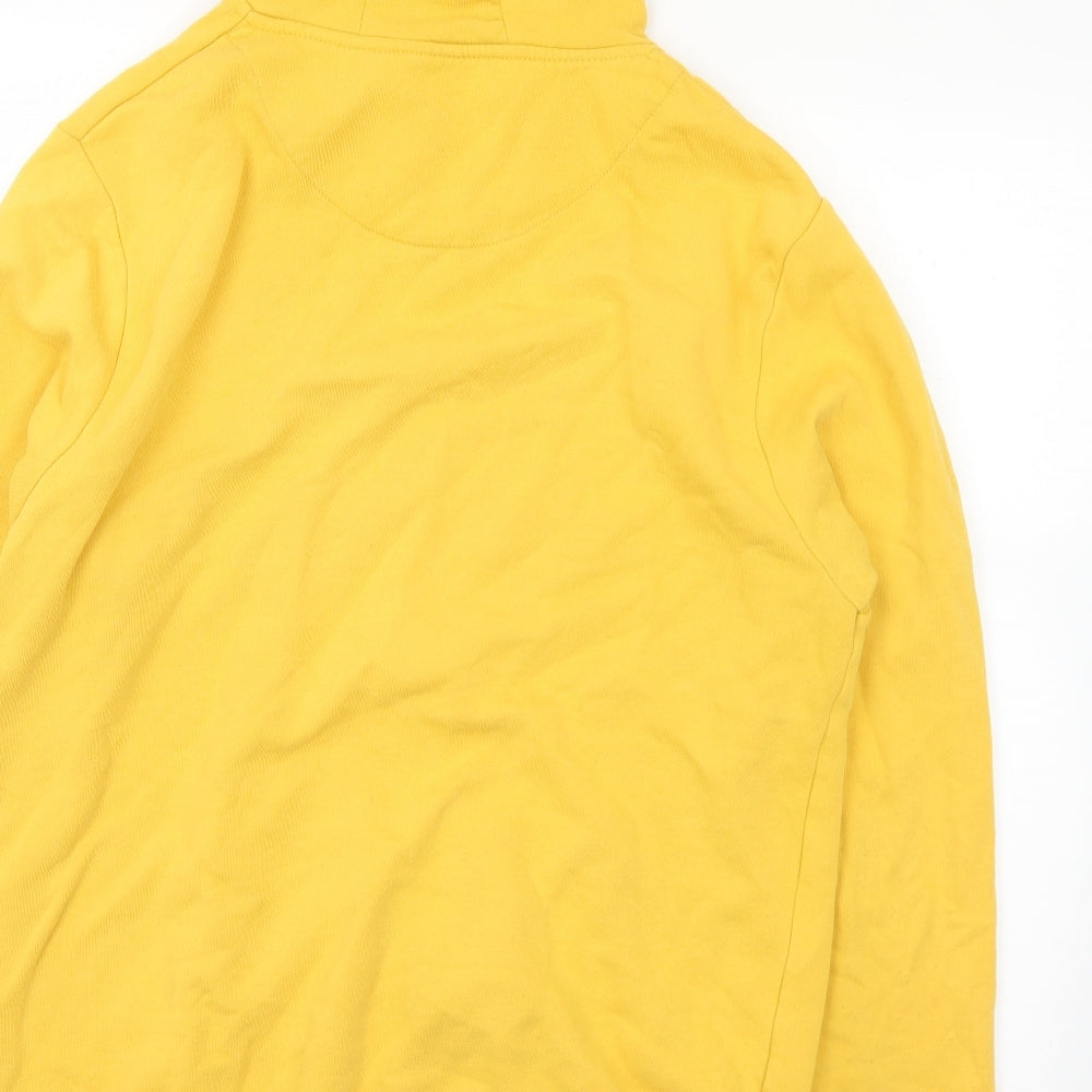 Primark Mens Yellow  Cotton Full Zip Hoodie Size XL