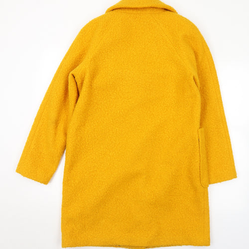 George Womens Yellow   Pea Coat Coat Size 10  Snap