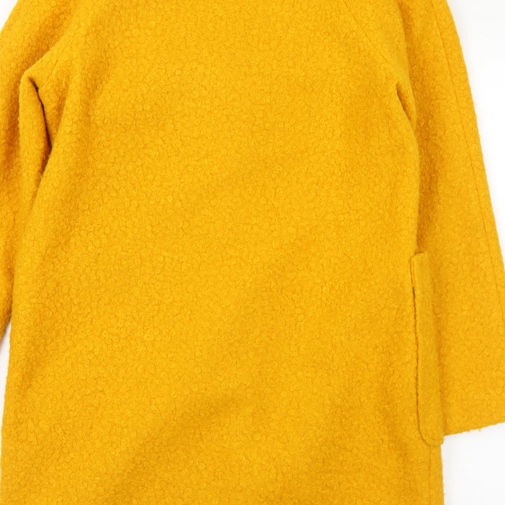 George Womens Yellow   Pea Coat Coat Size 10  Snap