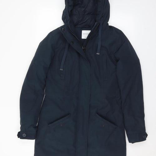Bien Bleu Womens Black   Parka Coat Size S  Zip