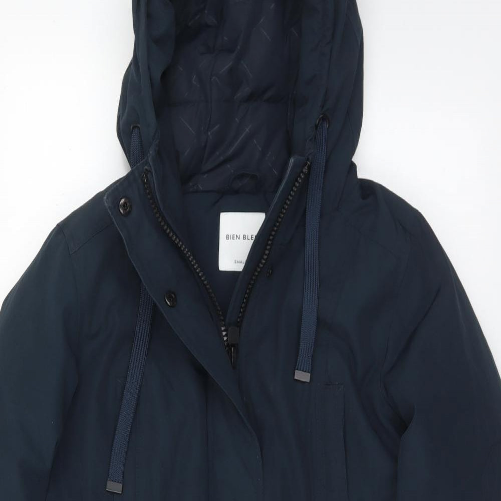 Bien Bleu Womens Black   Parka Coat Size S  Zip