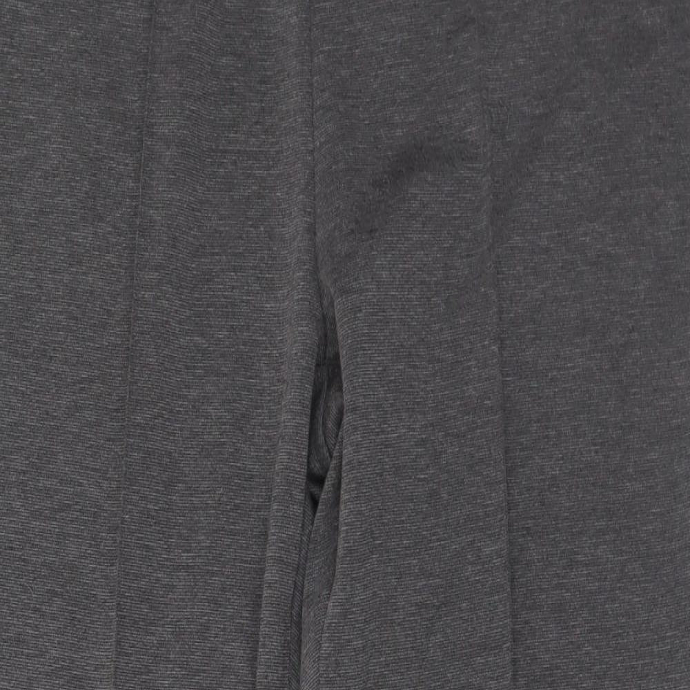 Classic Womens Grey  Polyester Trousers  Size 12 L26 in Regular