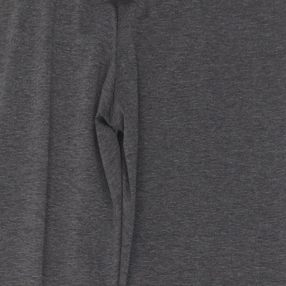 Classic Womens Grey  Polyester Trousers  Size 12 L26 in Regular