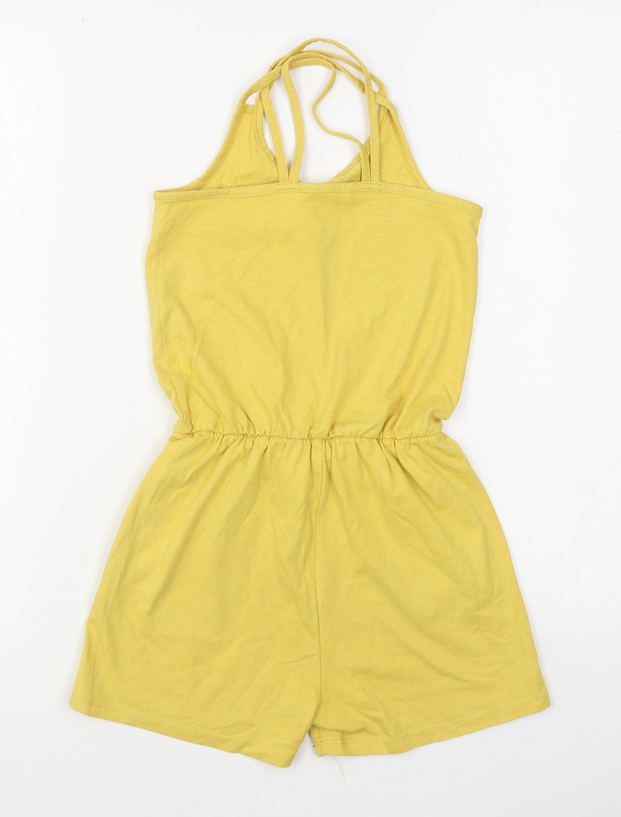 George Girls Yellow  Cotton Playsuit One-Piece Size 9-10 Years  Pullover