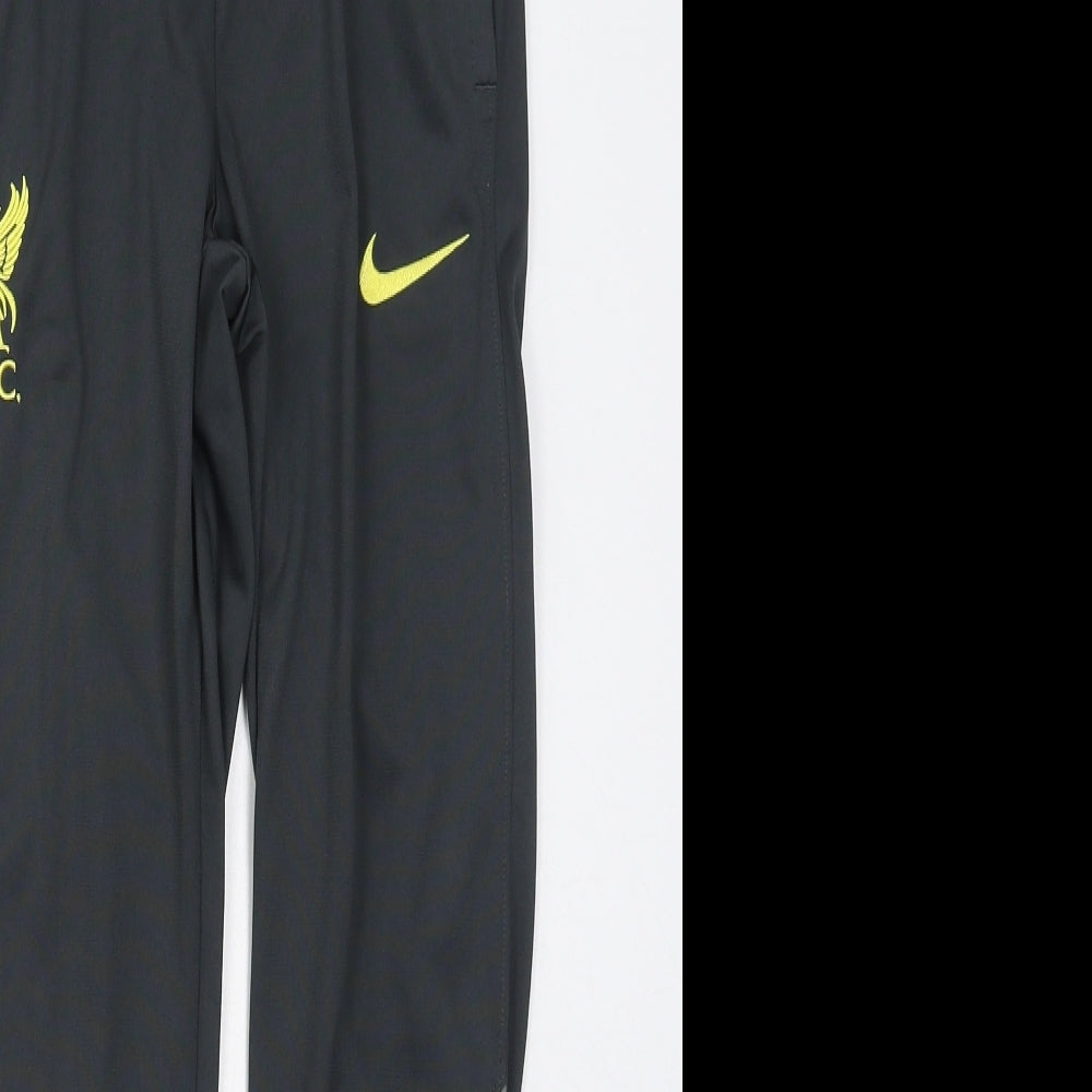 Nike Boys Grey  Polyester Jogger Trousers Size 12-13 Years  Regular Tie - LFC