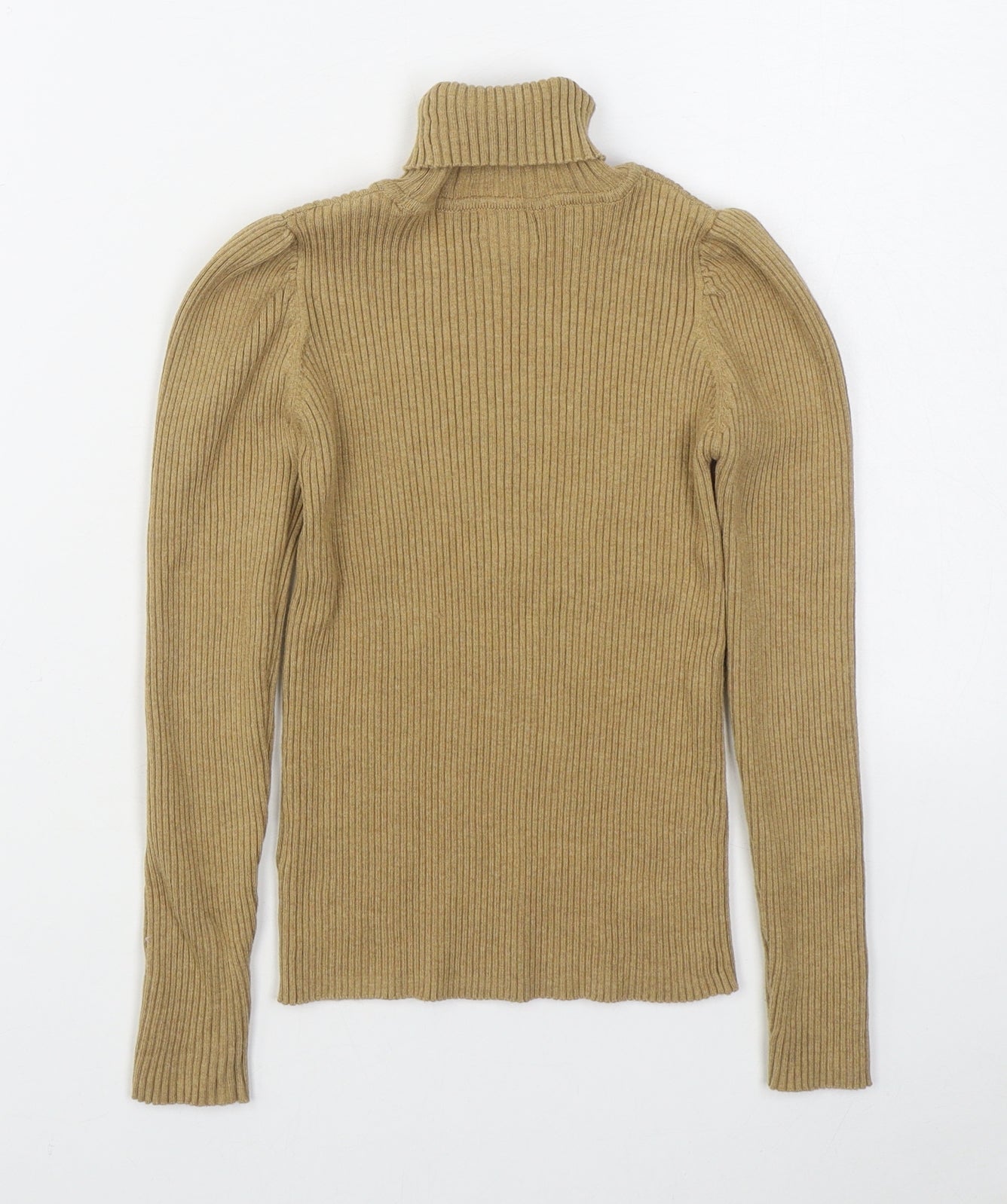NEXT Girls Brown Roll Neck  Cotton Pullover Jumper Size 7 Years  Pullover