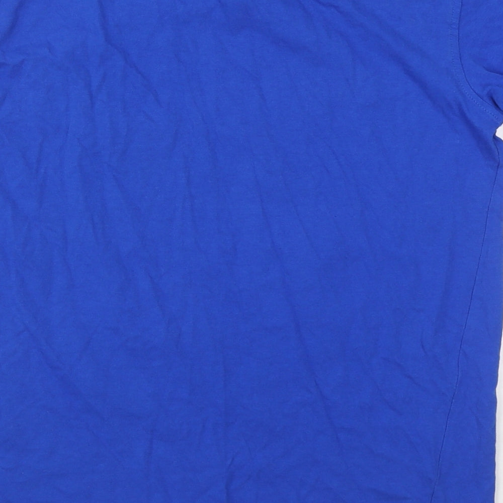 Regatta Boys Blue  100% Cotton Basic T-Shirt Size 14-15 Years Round Neck Pullover