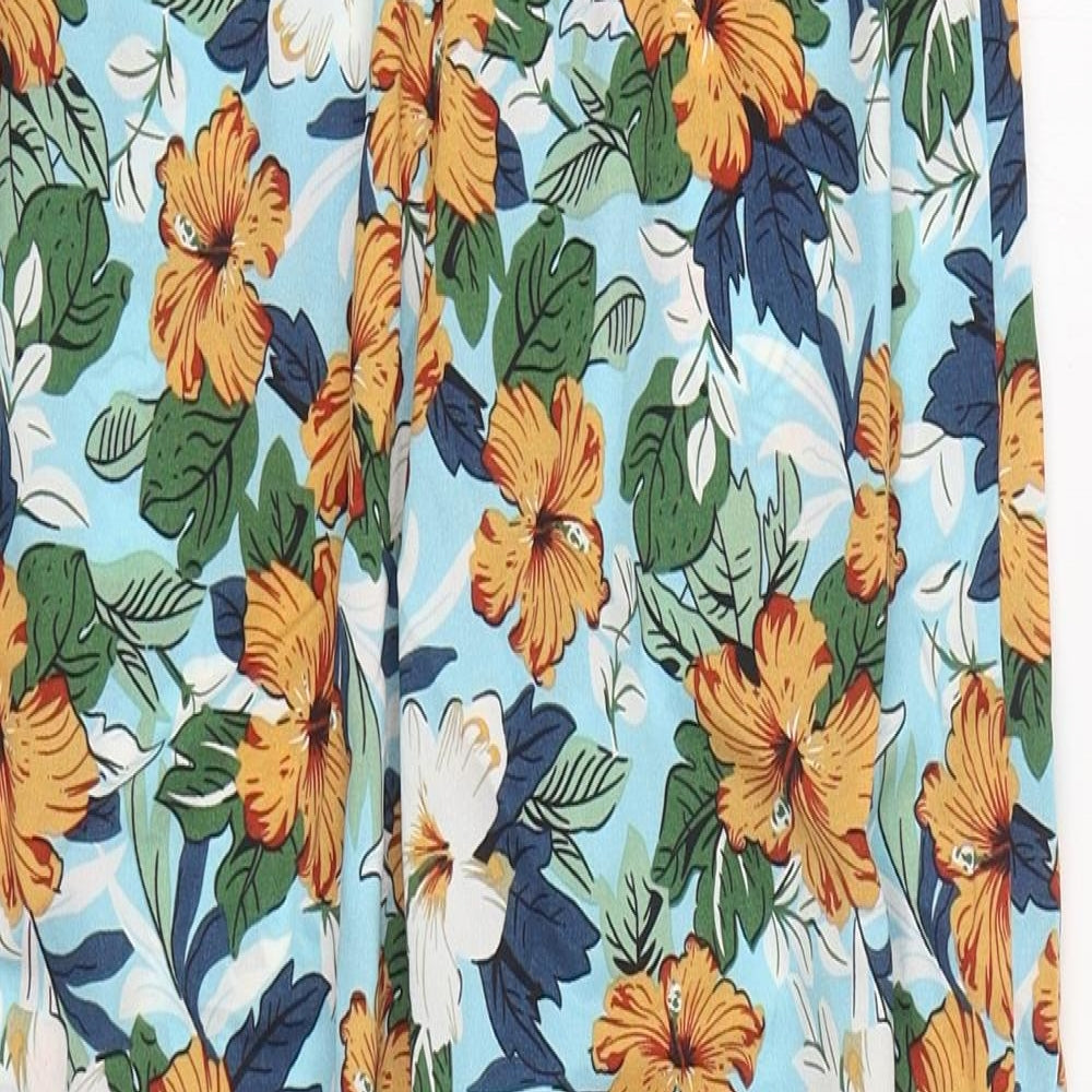SheIn Girls Multicoloured Floral Polyester Harem Trousers Size 12 Years  Regular
