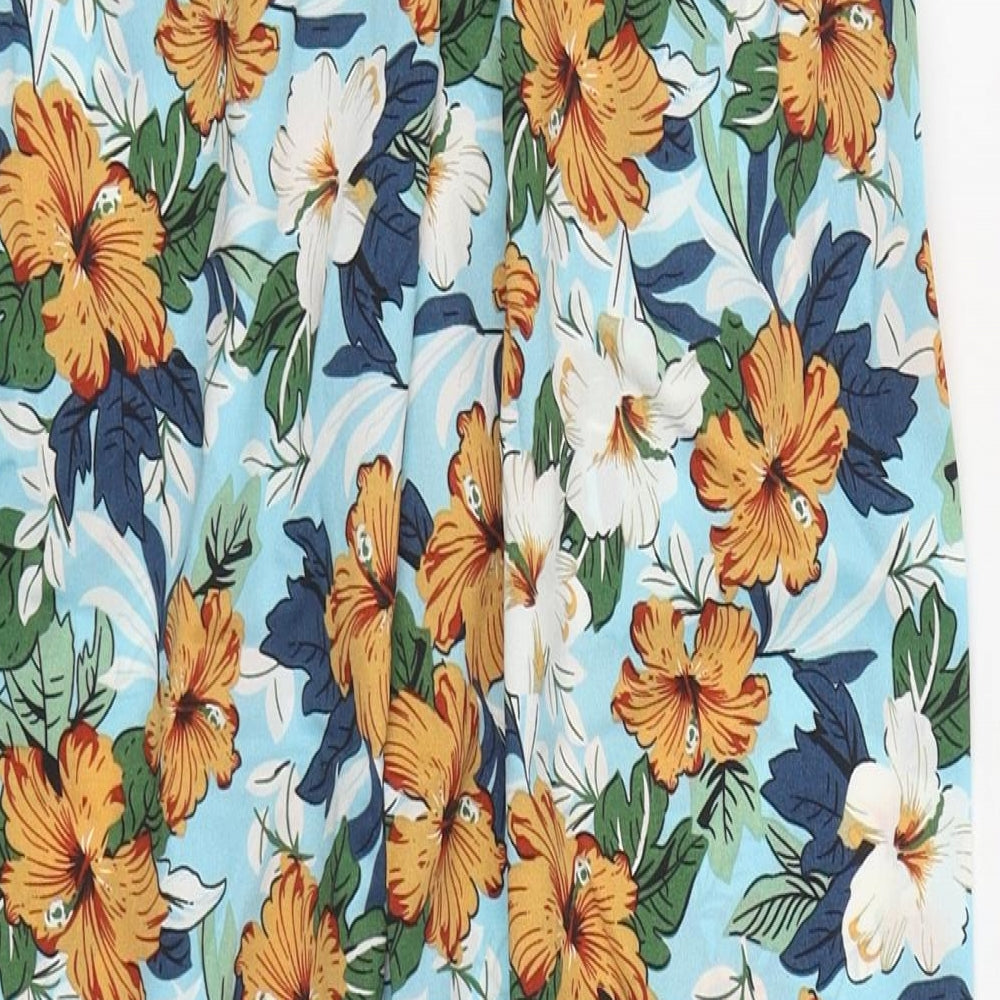 SheIn Girls Multicoloured Floral Polyester Harem Trousers Size 12 Years  Regular