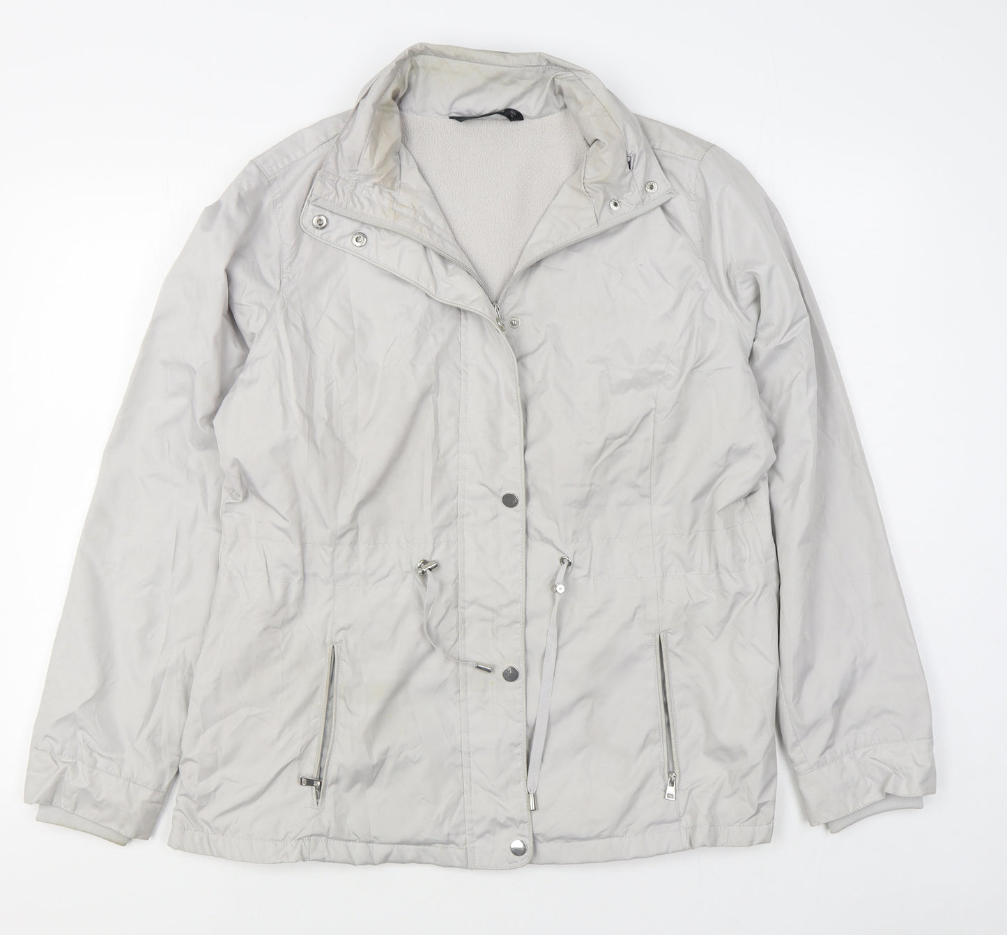 Dunnes Stores Womens Grey   Jacket  Size 14  Zip