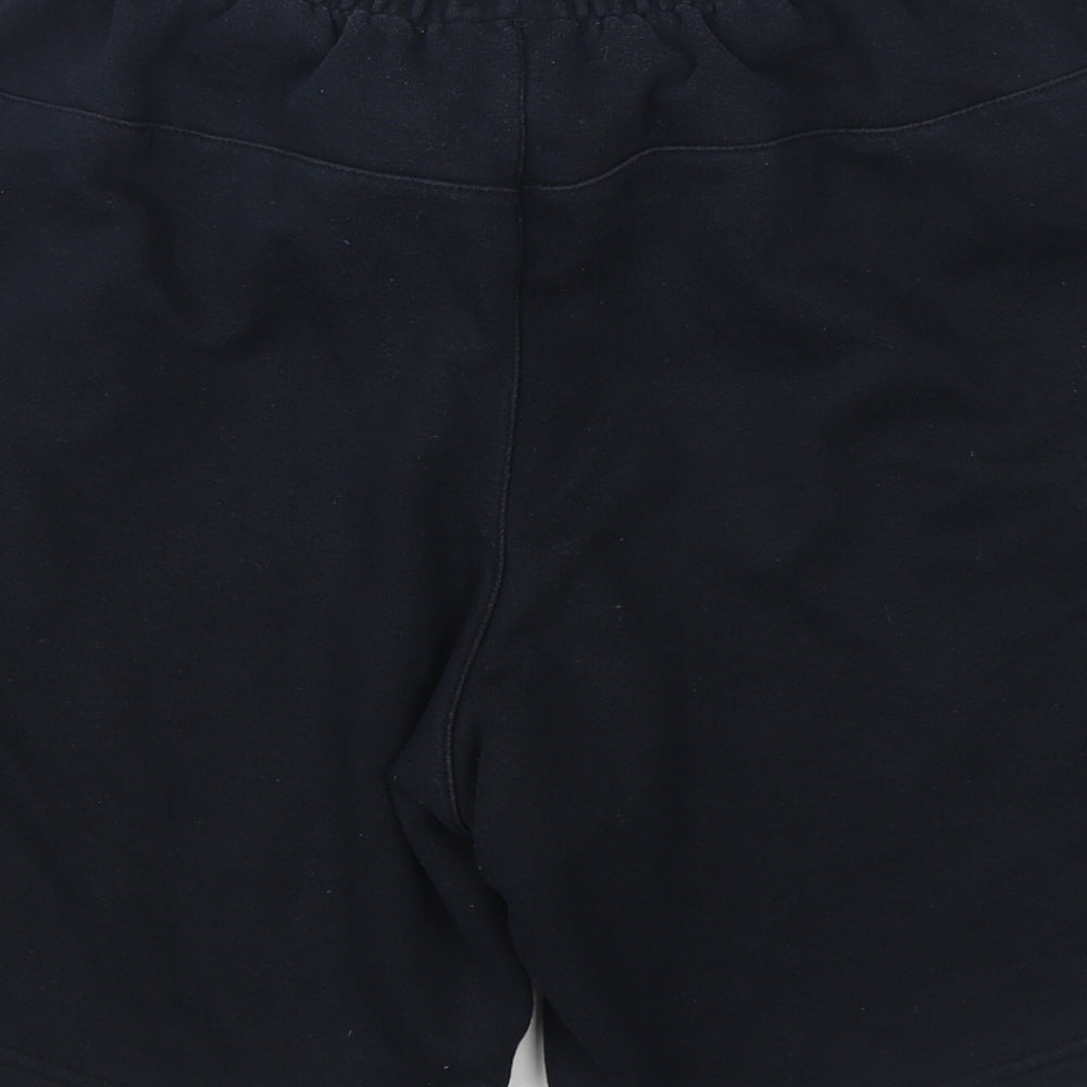 adidas Mens Black  Cotton Sweat Shorts Size L L8 in Regular Tie