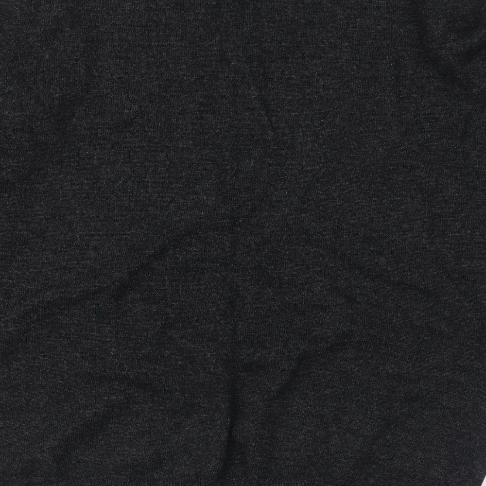 Dobell Mens Grey Round Neck  Wool Pullover Jumper Size XL