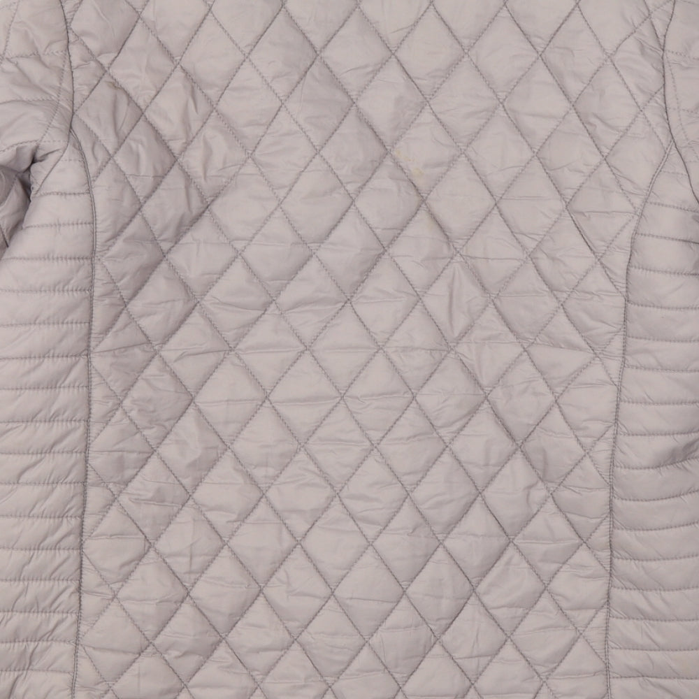 SOS Jenson Womens Brown   Quilted Jacket Size M  Zip