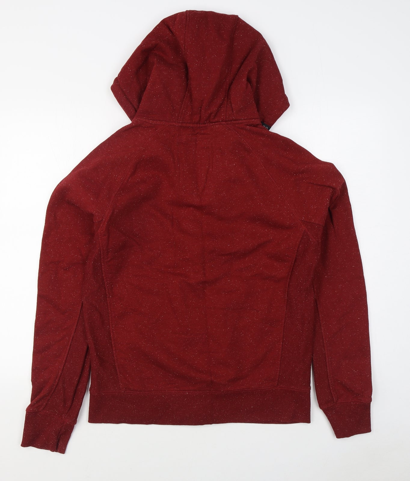 Crosshatch Mens Red  Cotton Full Zip Hoodie Size S