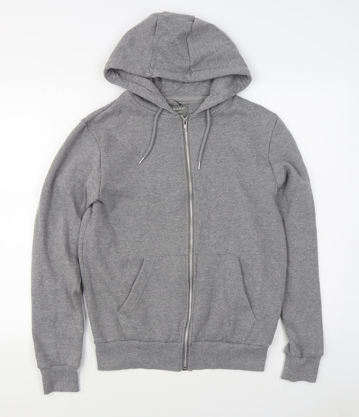 Primark Mens Grey  Cotton Full Zip Hoodie Size XS