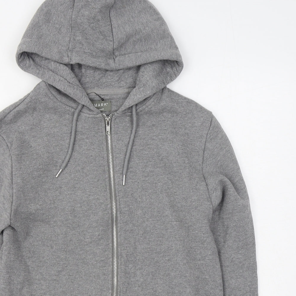 Primark Mens Grey  Cotton Full Zip Hoodie Size XS