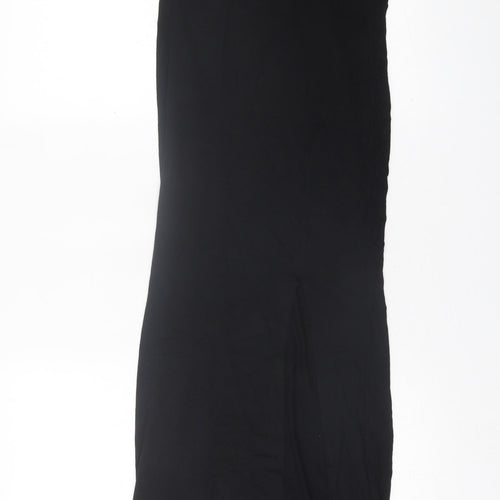 Love Womens Black  Viscose A-Line  Size M  Square Neck Pullover