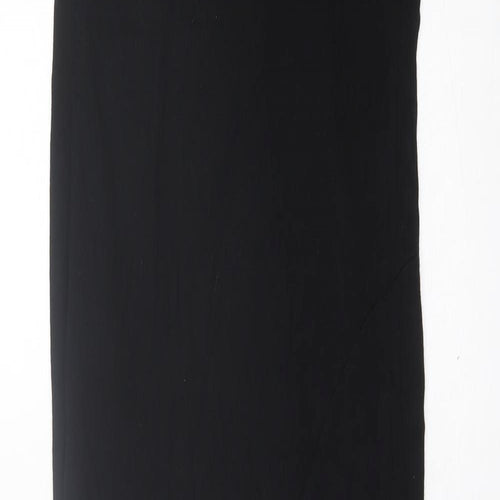 Love Womens Black  Viscose A-Line  Size M  Square Neck Pullover
