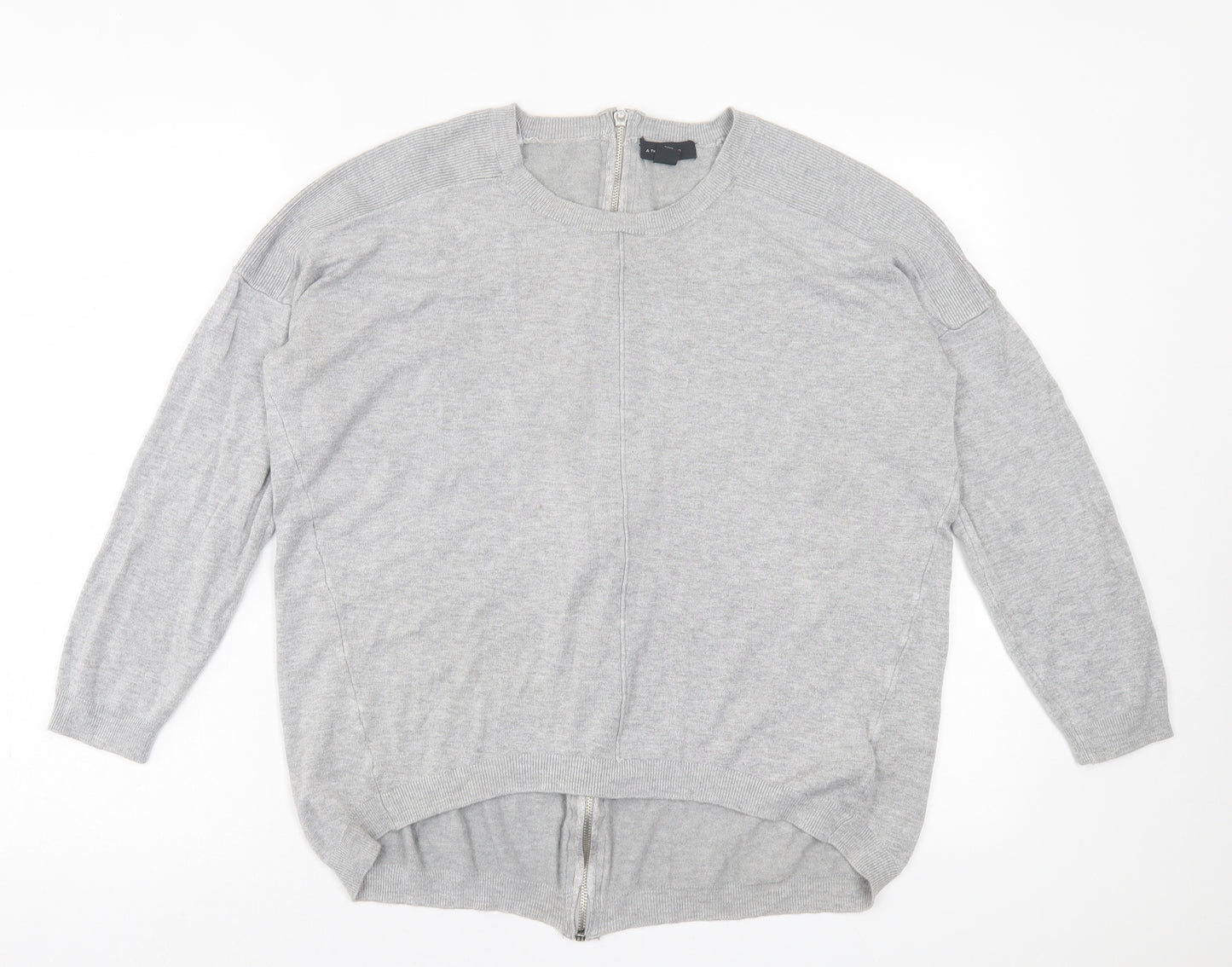Atmosphere Womens Grey Crew Neck  Viscose Pullover Jumper Size 16