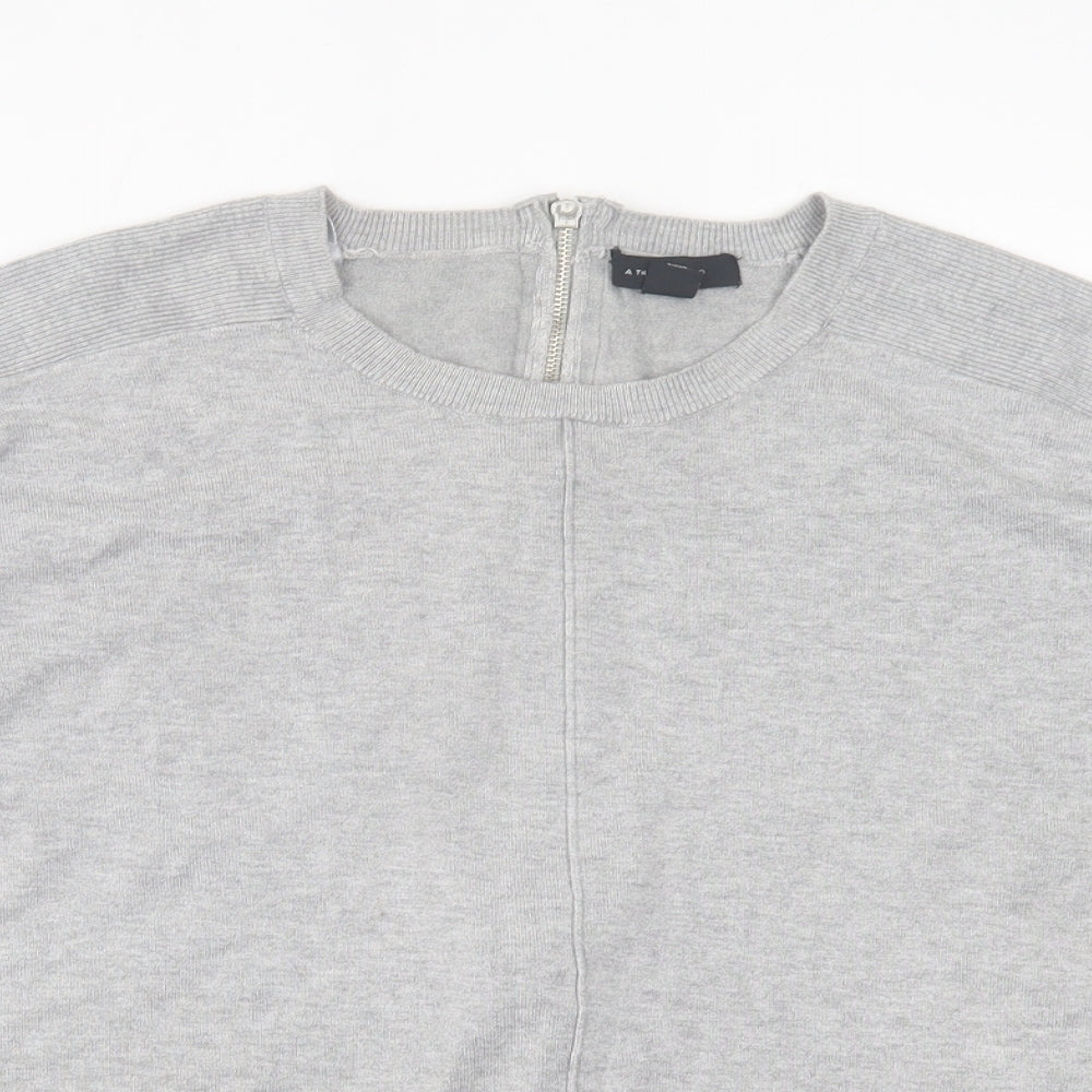 Atmosphere Womens Grey Crew Neck  Viscose Pullover Jumper Size 16