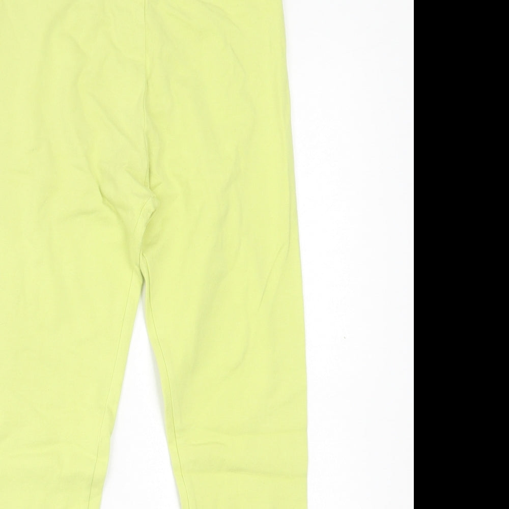 NEXT Girls Green  Cotton Capri Trousers Size 11 Years  Regular Pullover