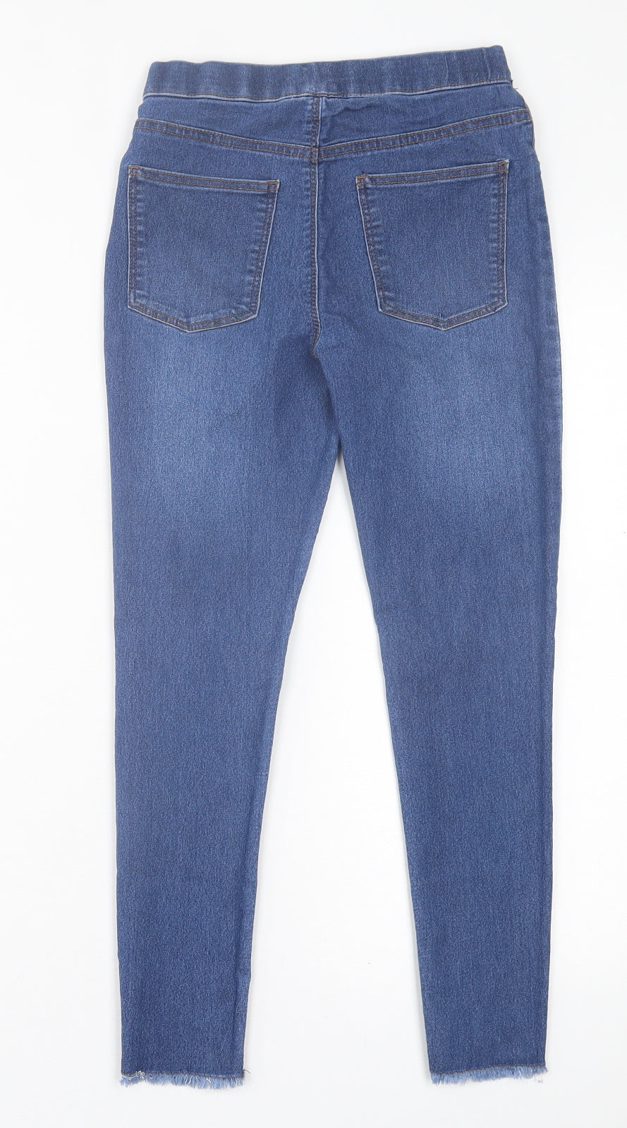 Matalan Girls Blue  Cotton Jegging Trousers Size 11 Years  Regular Pullover