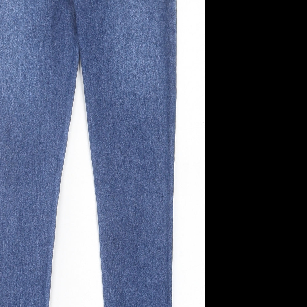 Matalan Girls Blue  Cotton Jegging Trousers Size 11 Years  Regular Pullover