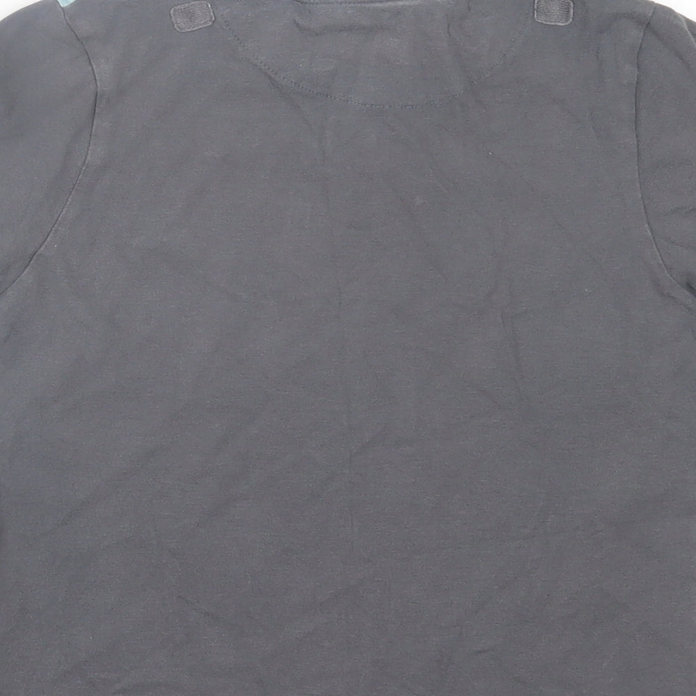 Marks and Spencer Boys Grey  Cotton Basic T-Shirt Size 6-7 Years Crew Neck Pullover - Bat Man