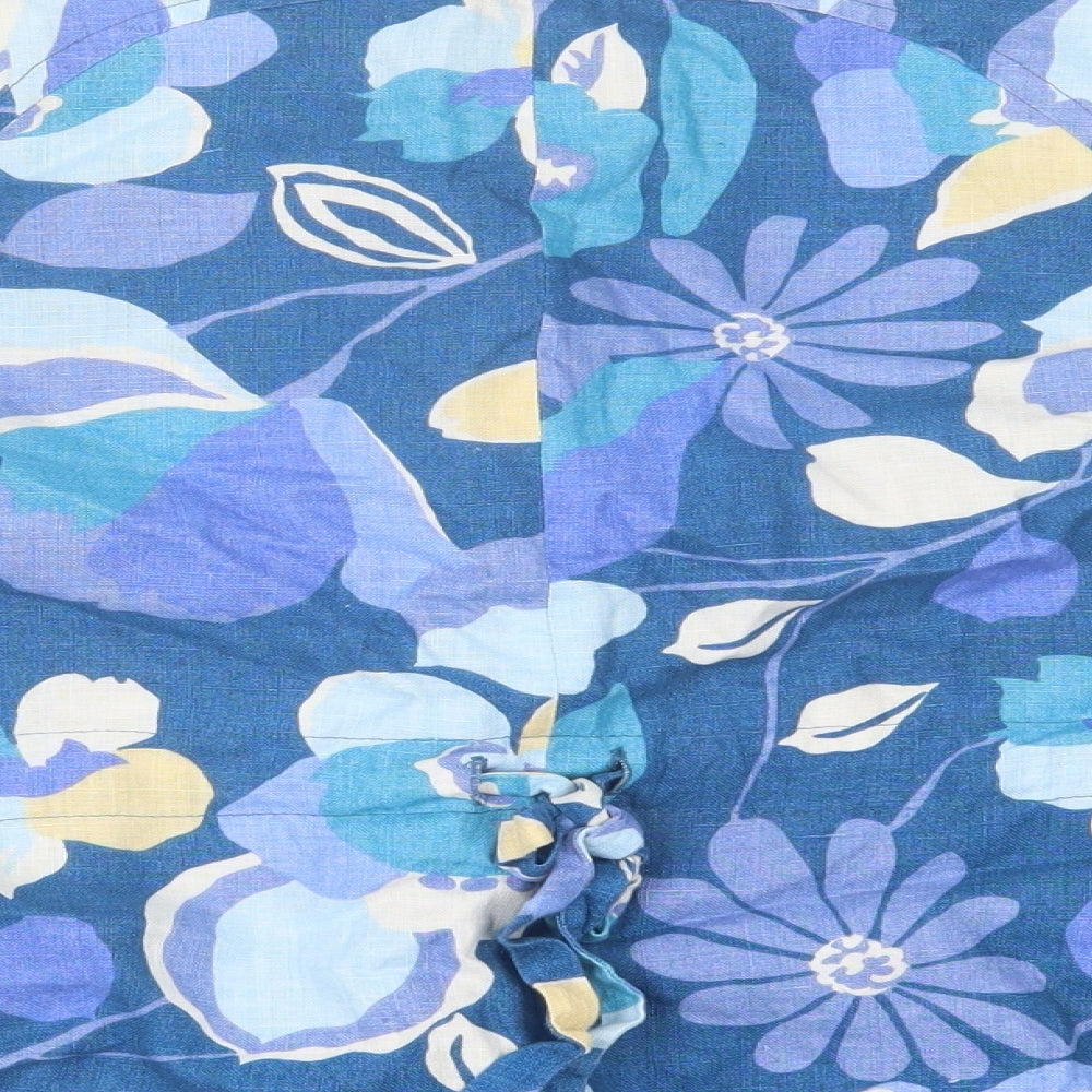Betty Jackson Womens Blue Floral  Jacket  Size 16  Button
