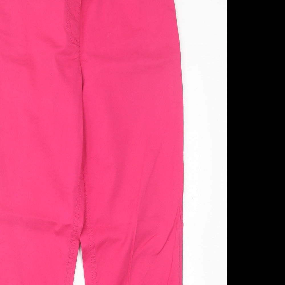 Robell Womens Pink  Cotton Straight Jeans Size 10 L27 in Regular Button