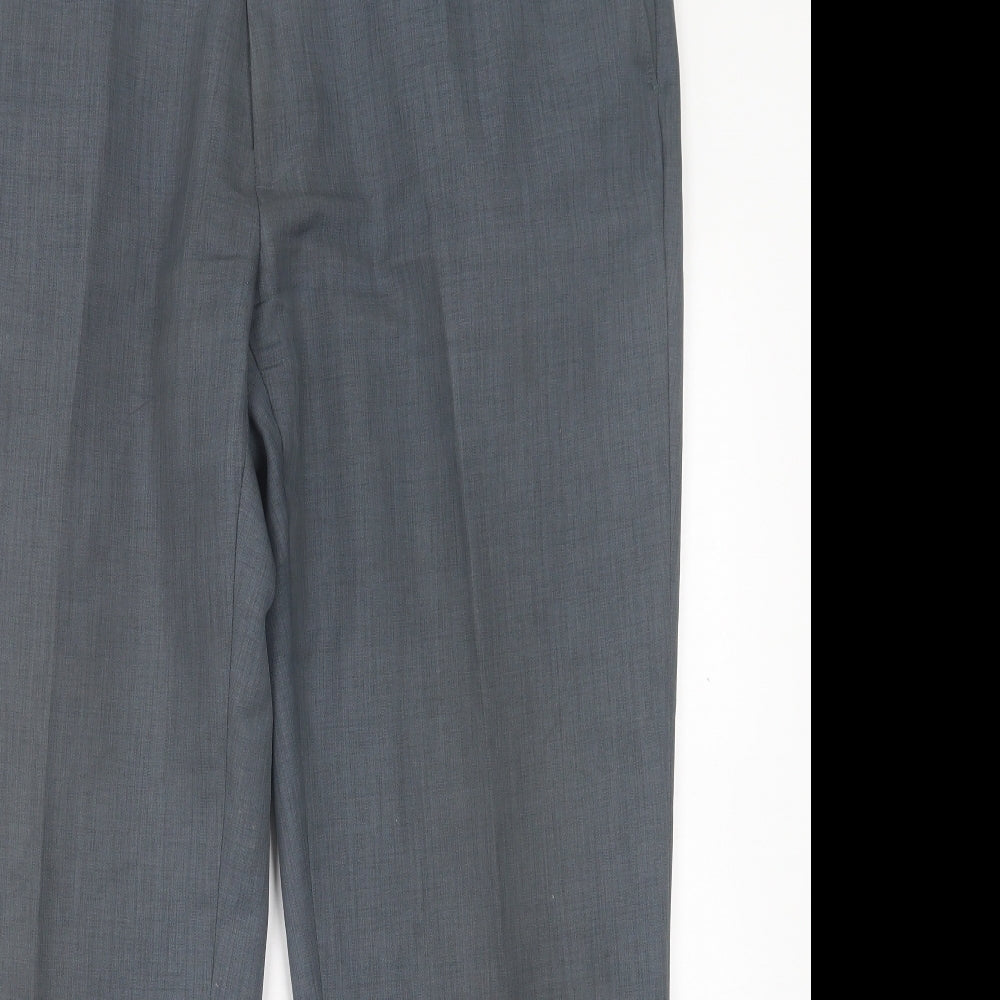 james pringle Mens Grey  Polyester Trousers  Size 40 in L29 in Regular Button