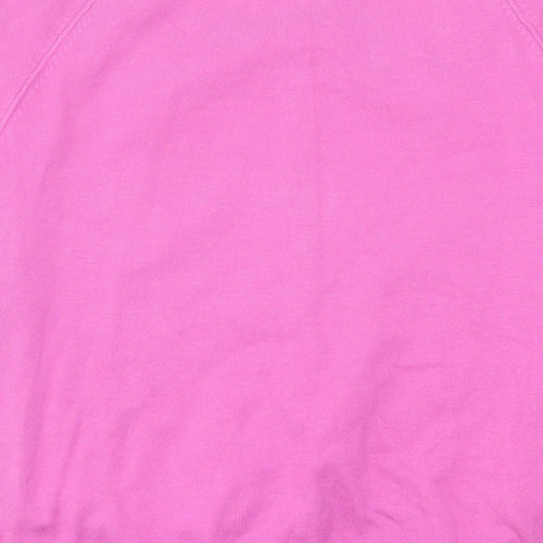 In Wear Womens Pink Crew Neck  Viscose Cardigan Jumper Size M