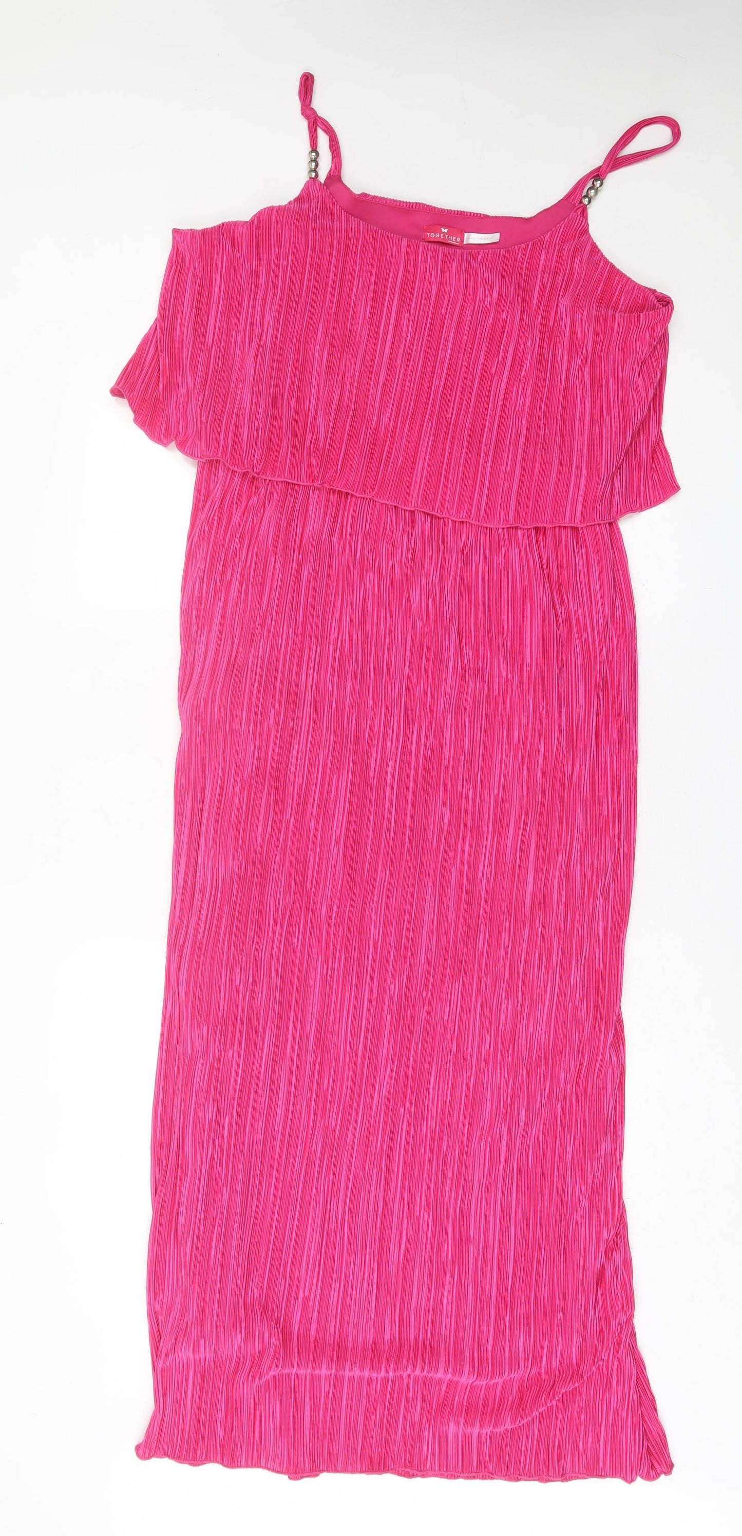 Together Womens Pink  Polyester A-Line  Size 18  Square Neck Pullover
