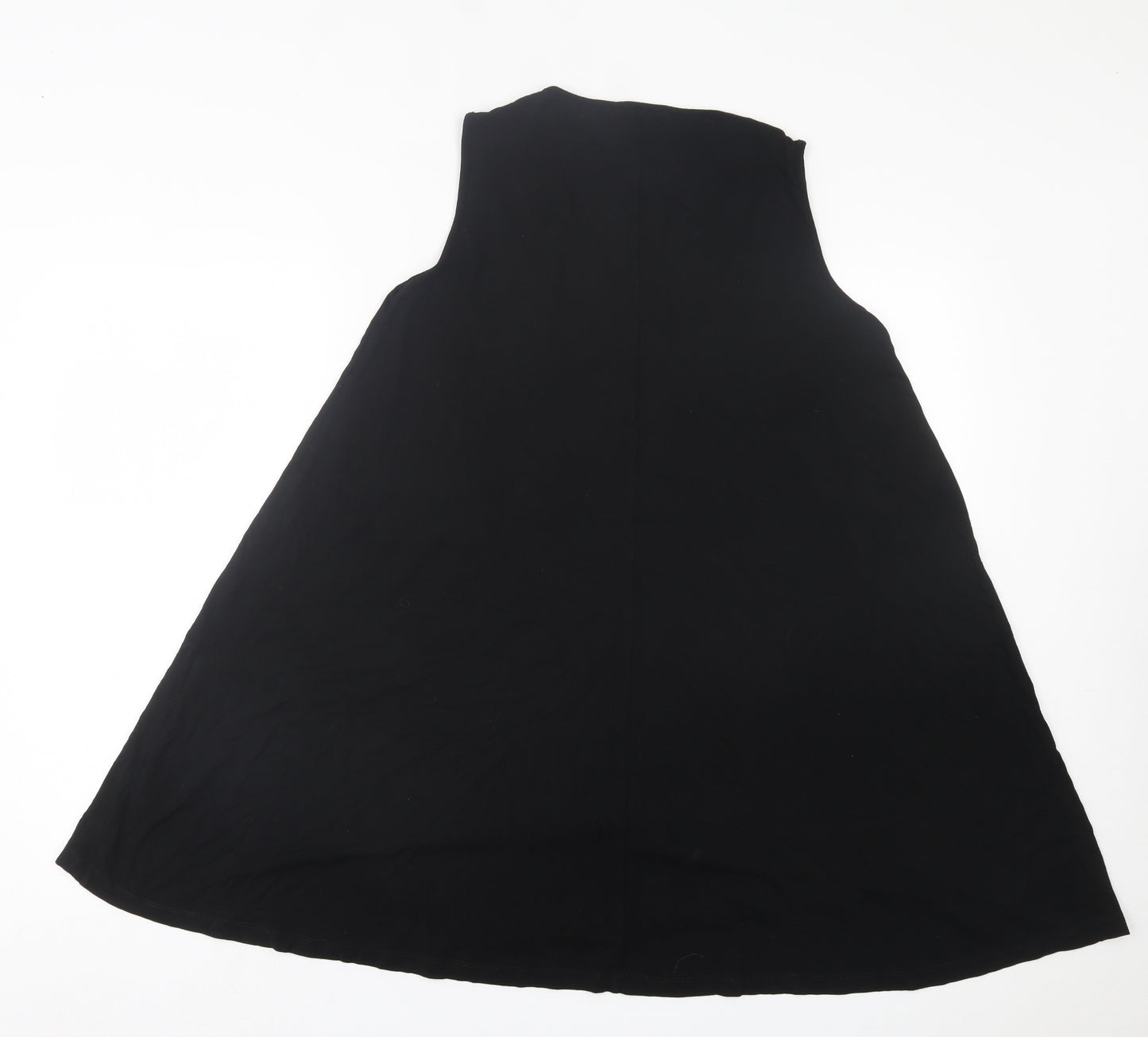 ASOS Womens Black  Viscose A-Line  Size 12  Crew Neck Pullover