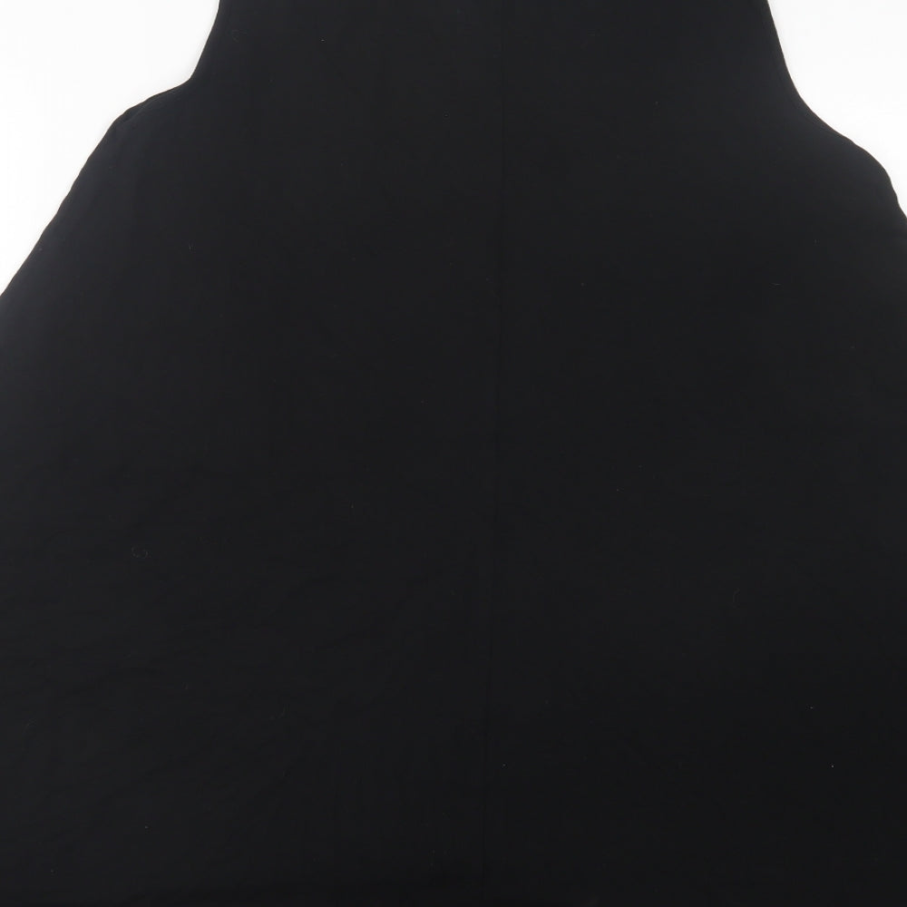 ASOS Womens Black  Viscose A-Line  Size 12  Crew Neck Pullover