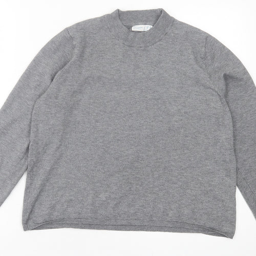 Primark Womens Grey Crew Neck  Polyester Pullover Jumper Size L