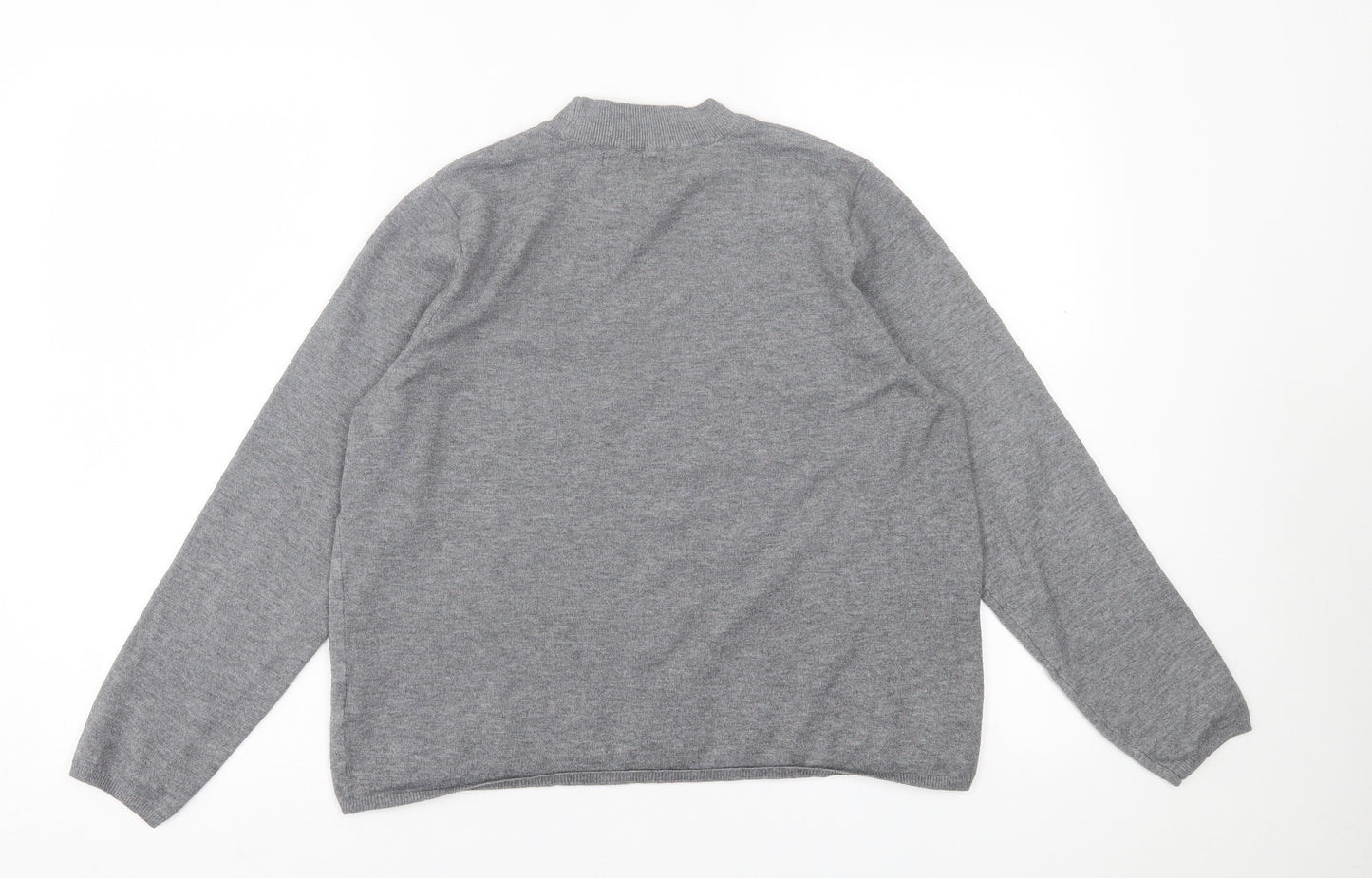 Primark Womens Grey Crew Neck  Polyester Pullover Jumper Size L