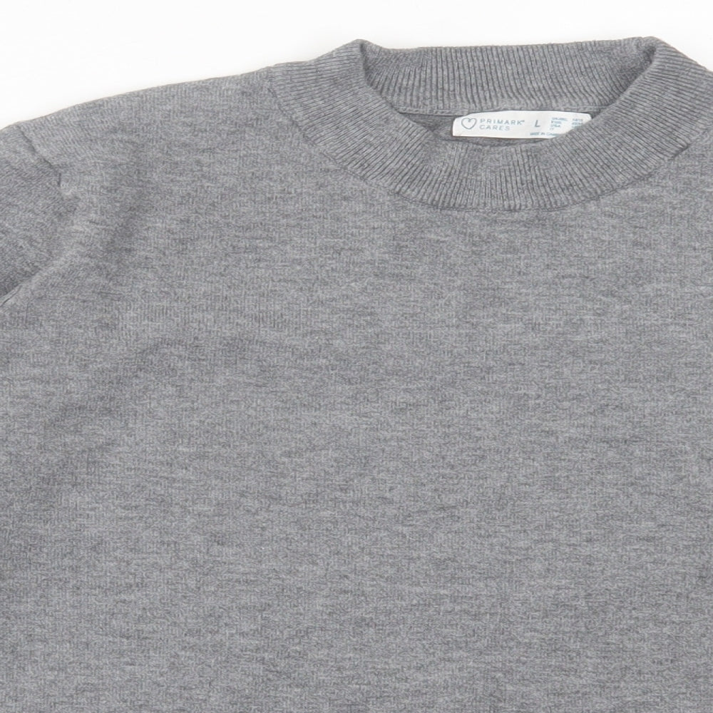 Primark Womens Grey Crew Neck  Polyester Pullover Jumper Size L
