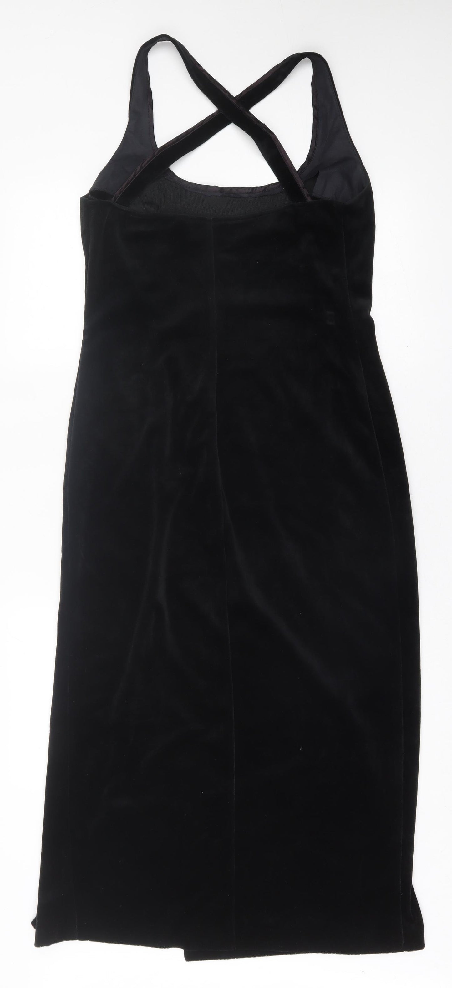 Dorothy Perkins Womens Black  Polyester A-Line  Size 16  Square Neck Pullover