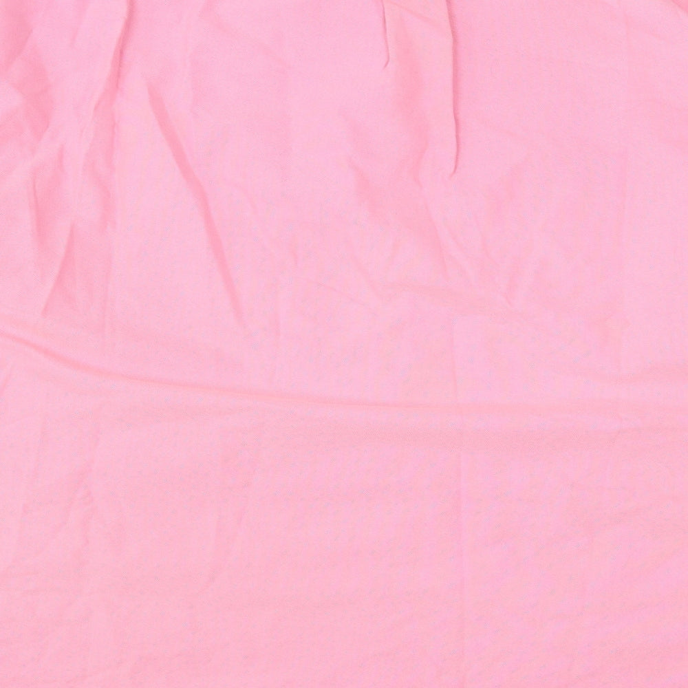 Ralph Lauren Mens Pink  Cotton  Button-Up Size XL Collared Button